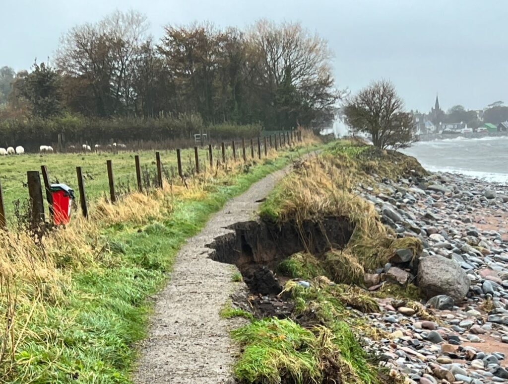 Reeds Loop Path after Storm Ciaran